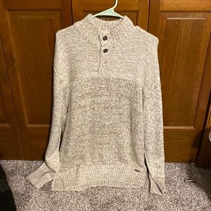 1/4 button sweater